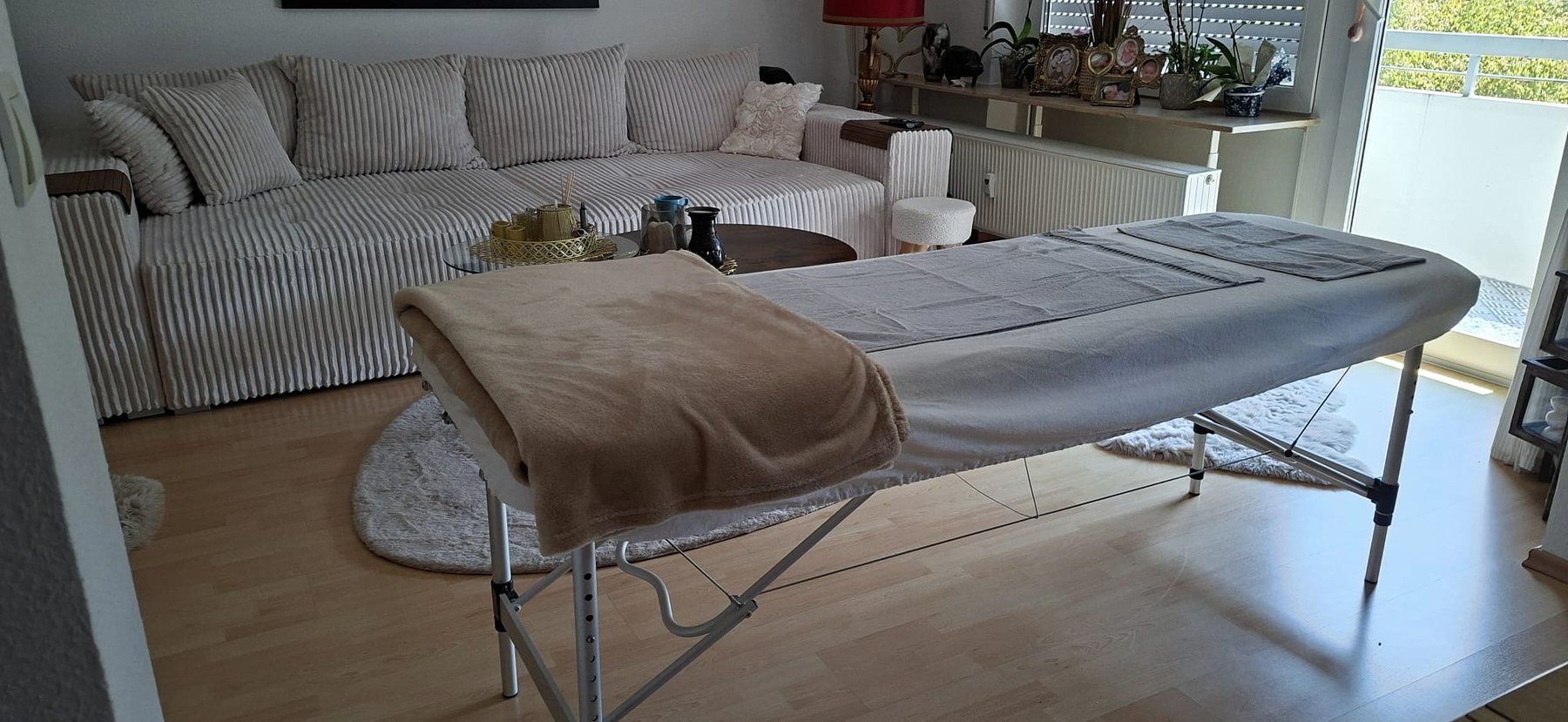Der ruhige Raum in Ludwigsburg, in dem die Bowen Sitzungen stattfinden